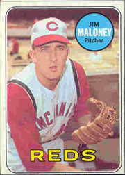 1969 Topps Baseball Cards      362     Jim Maloney